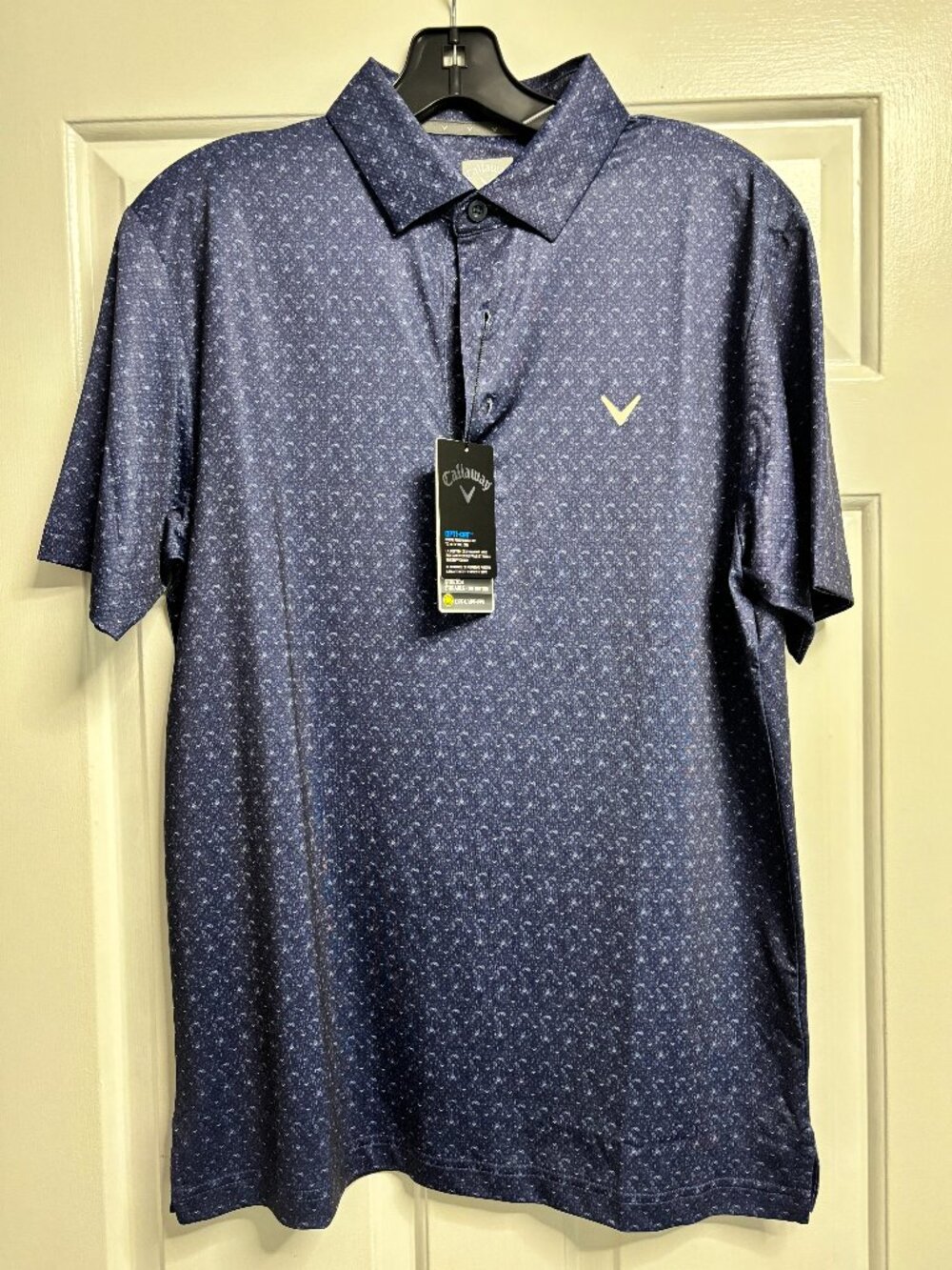 Callaway Golf Polo Blue UPF 50+ Stretch NWT $70 MSRP